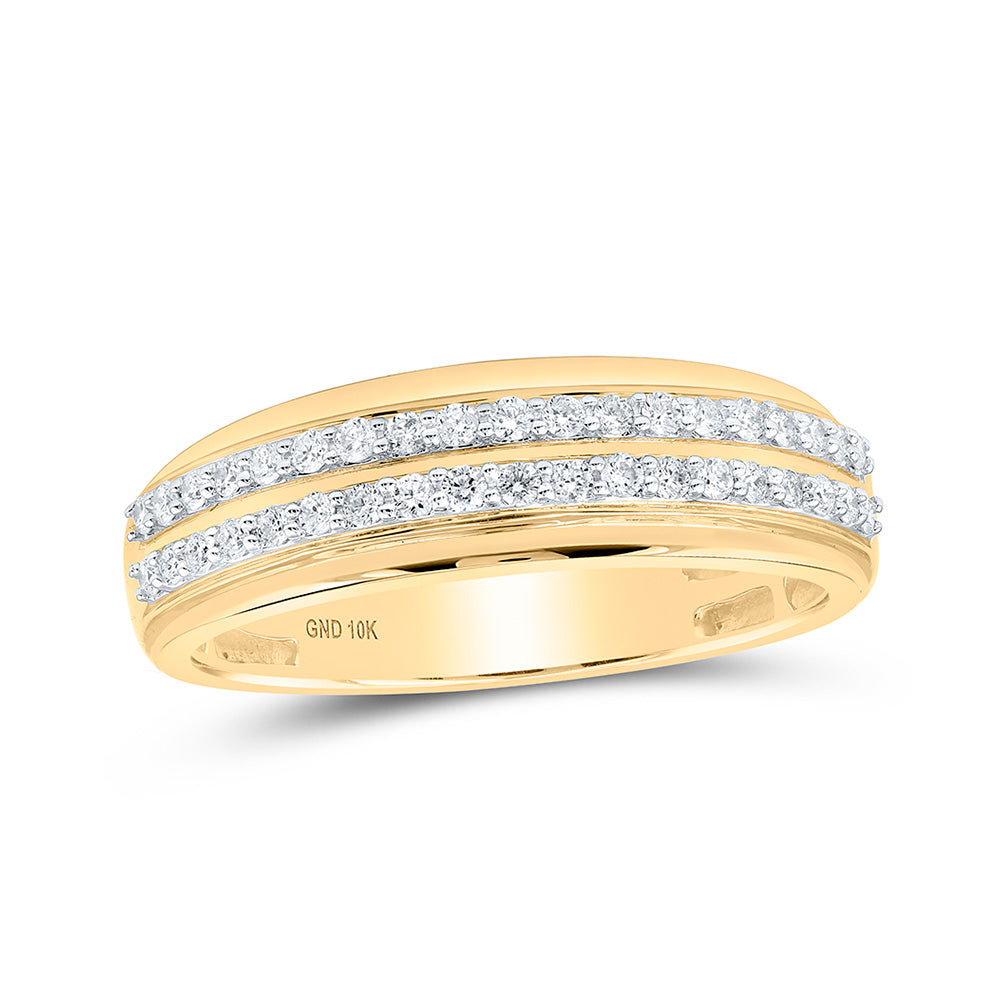 10K Yellow Gold His Hers Princess Diamond Cluster Matching Wedding Set 1 Cttw, Womens Size: 5-10, Mens Size: 7-13