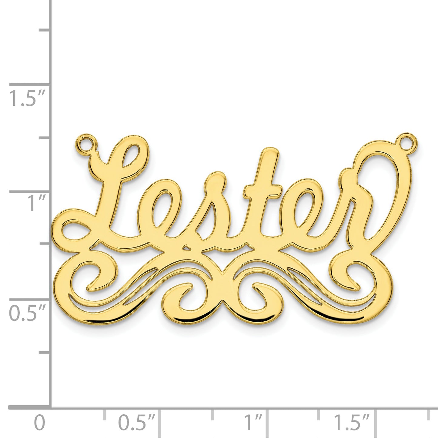 10K Yellow Gold Polished Name Plate