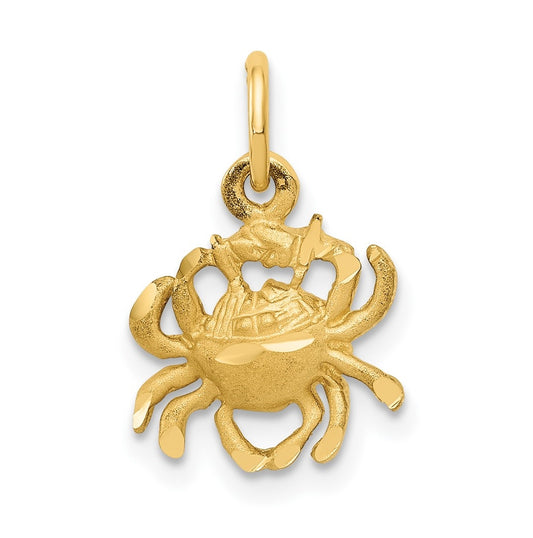 10K Yellow Gold Cancer Zodiac Charm