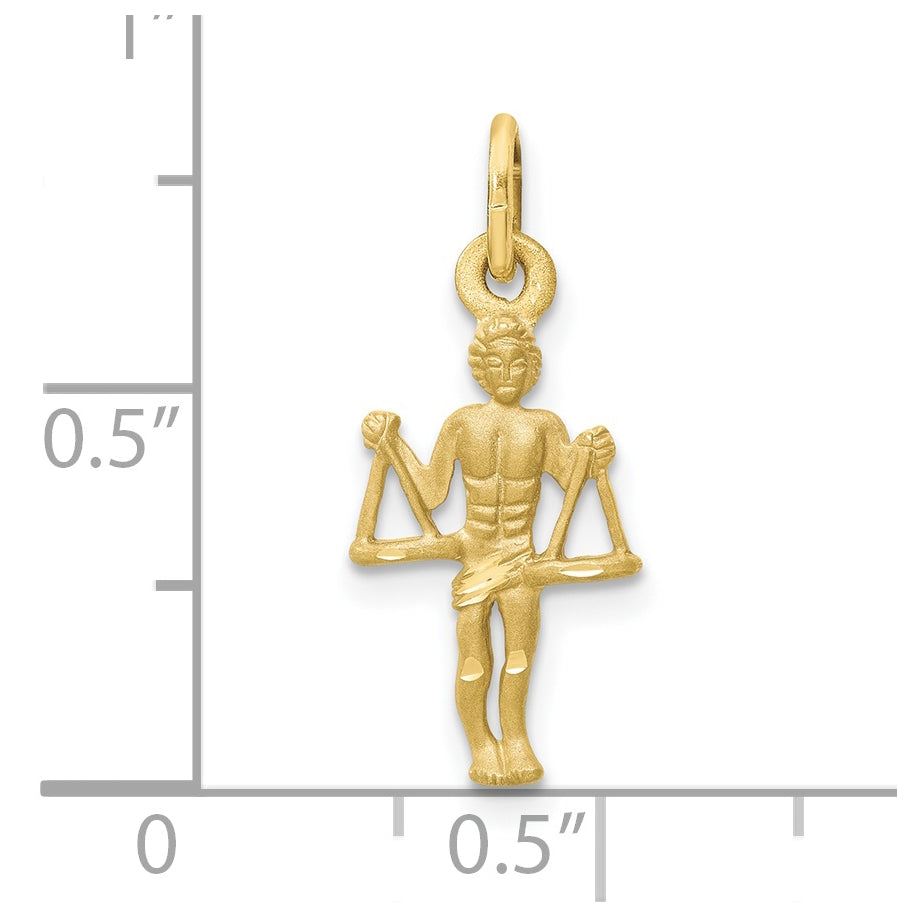 10K Yellow Gold Libra Zodiac-Charm