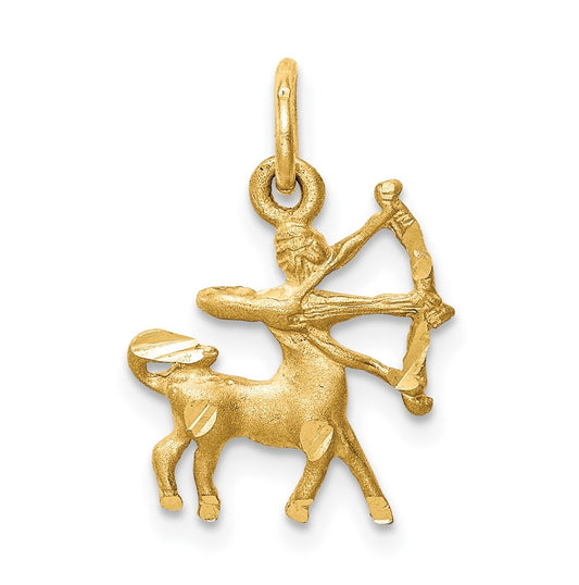 10K Yellow Gold Sagittarius Zodiac-Charm