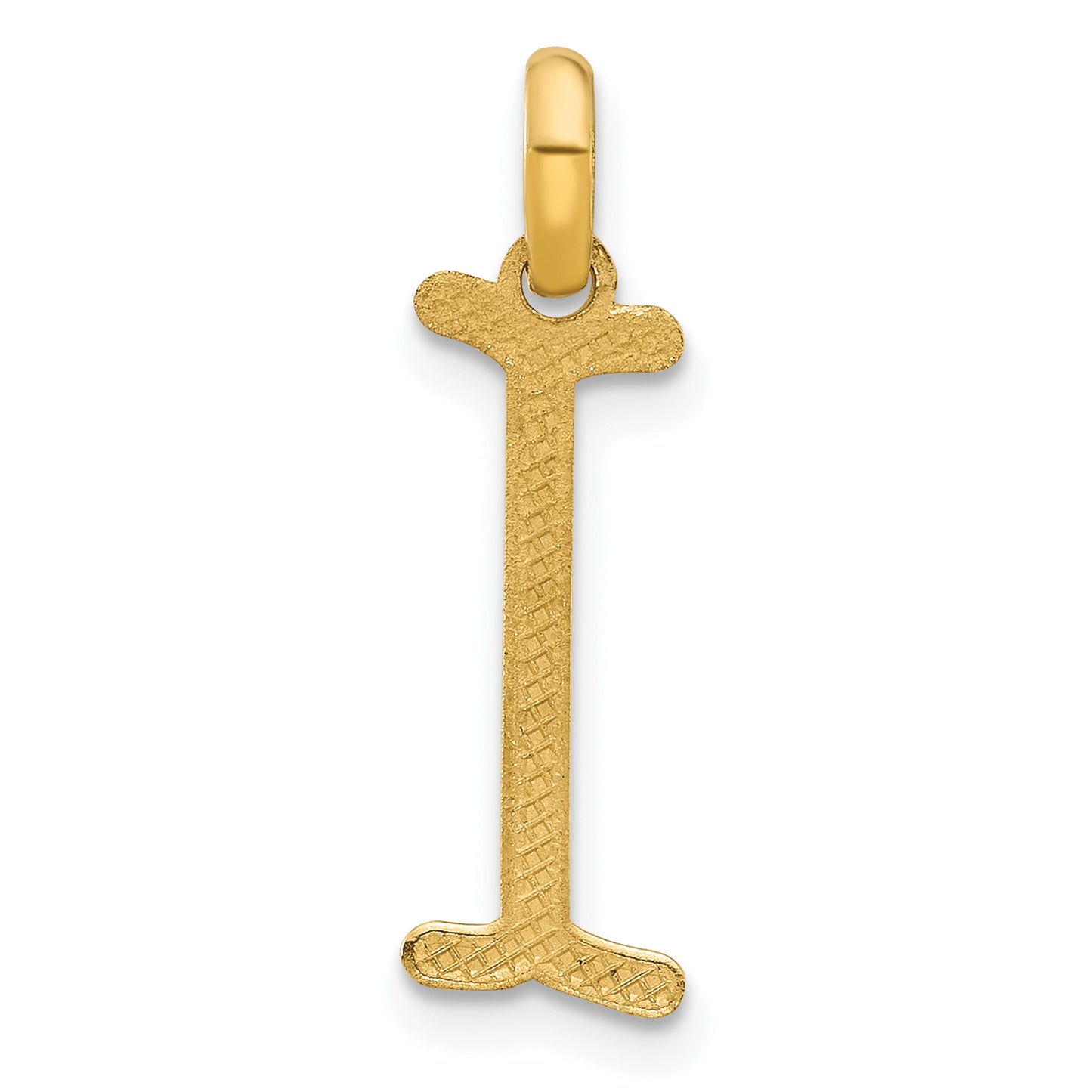 14K Yellow Gold Fancy Letter I