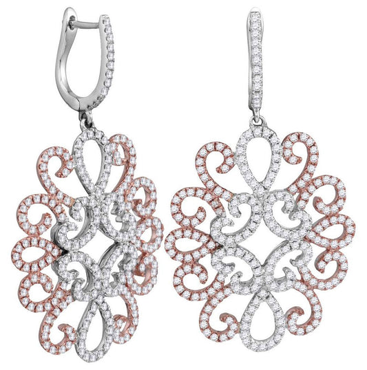 18kt White Gold 2 Ct-scut Fashion Earrings