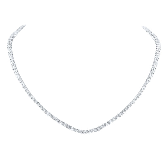 14kt White Gold 2 7/8ctw Diamond Nk Tennis Necklace (16 Inch)