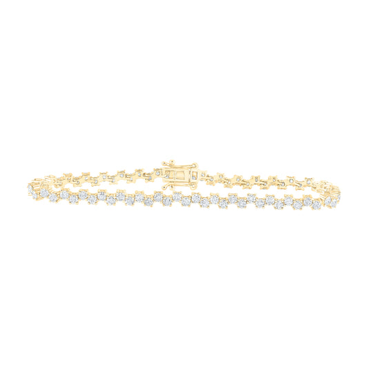 14kt Yellow Or White Or Rose Gold 4 3/4ctw Diamond Nk Tennis Bracelet (7 Inch)