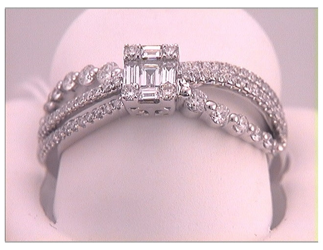 18kt White Gold 5/8ctw Diamond  Diana Ring