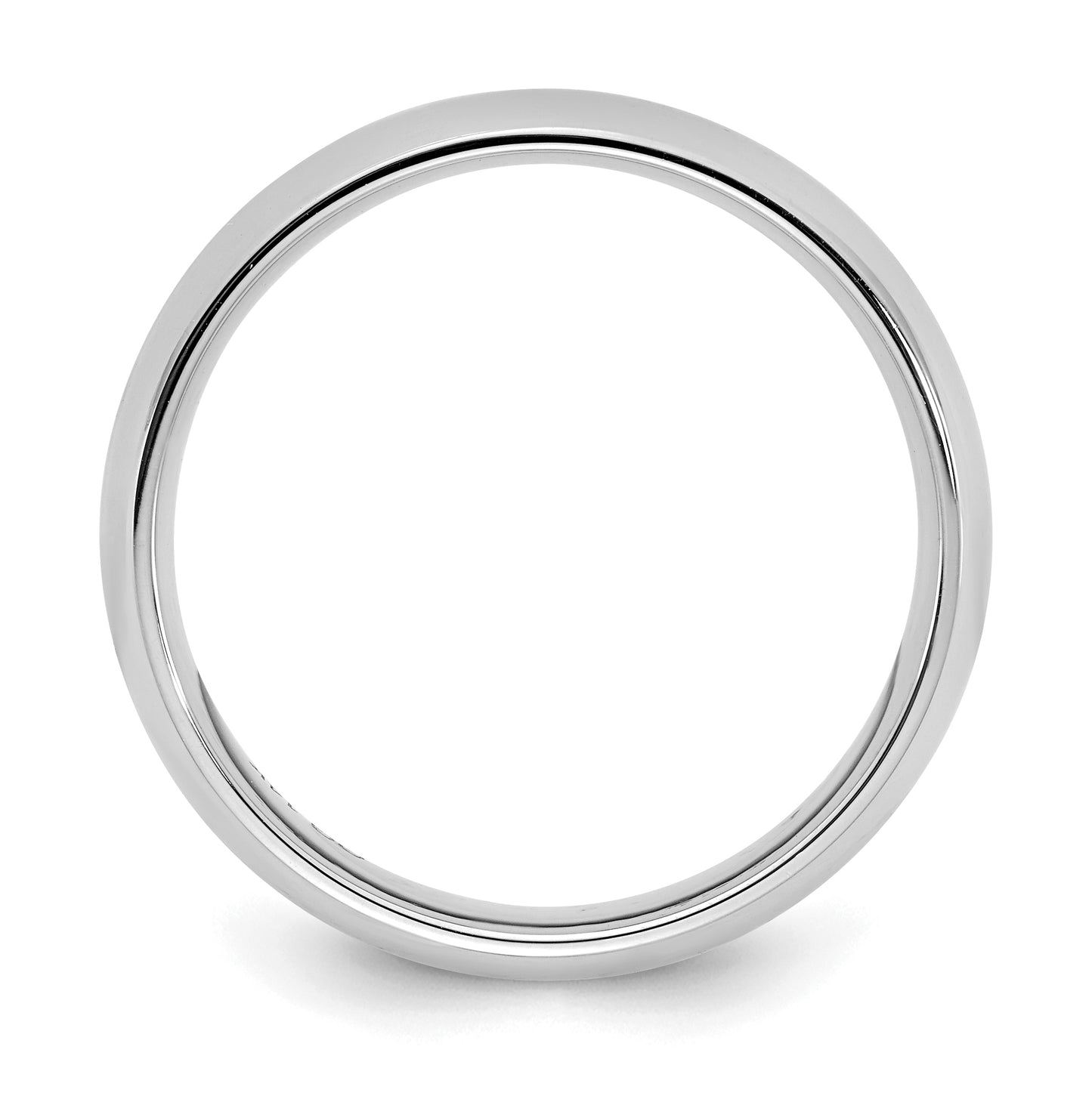 Platinum 3mm Comfort-Fit Wedding Band Size 4.5