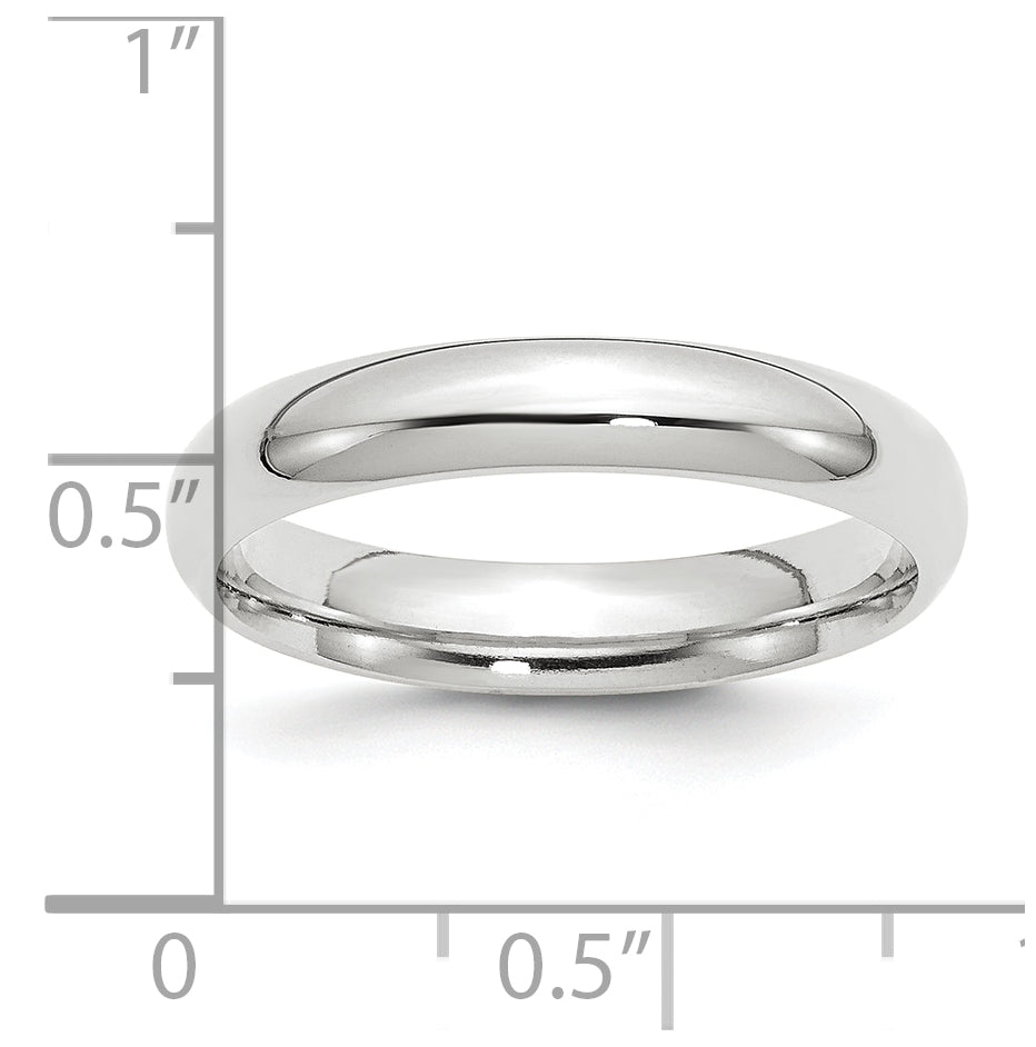 Platinum 4mm Comfort-Fit Wedding Band Size 5