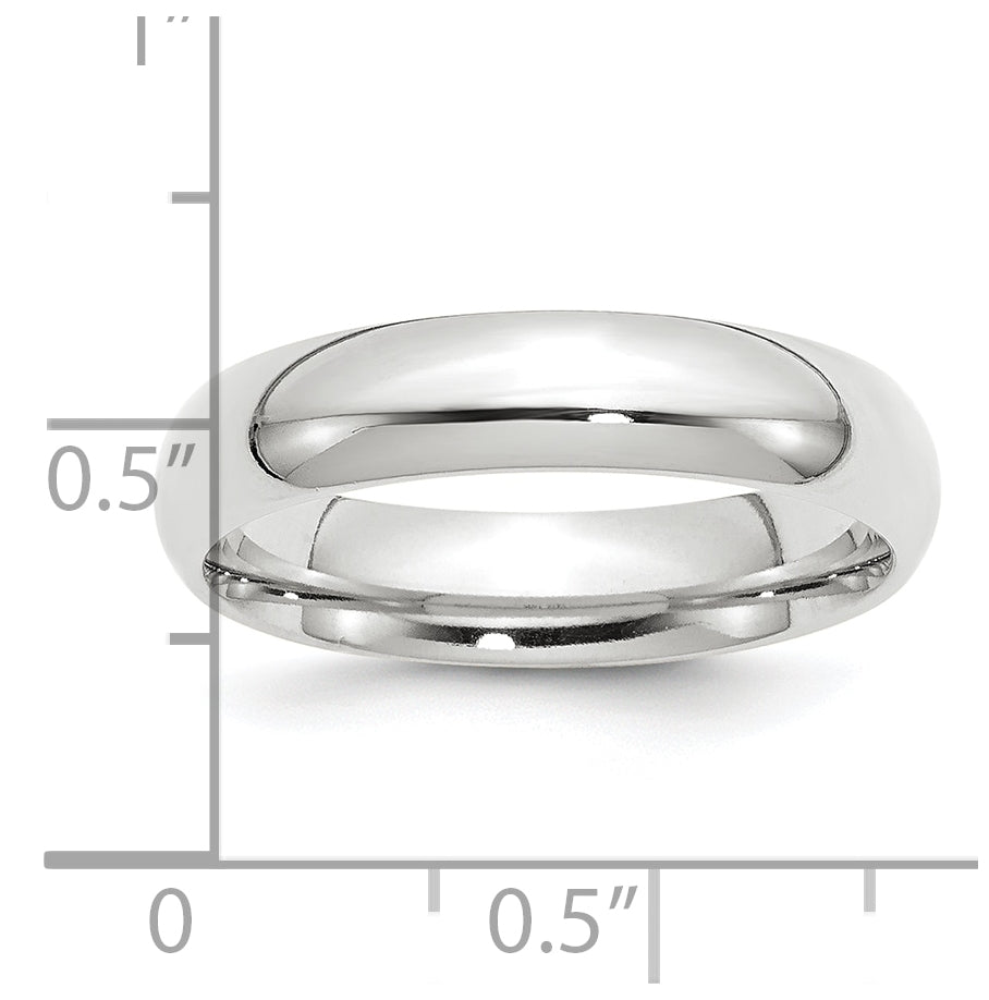 Platinum 5mm Comfort-Fit Wedding Band Size 5.5