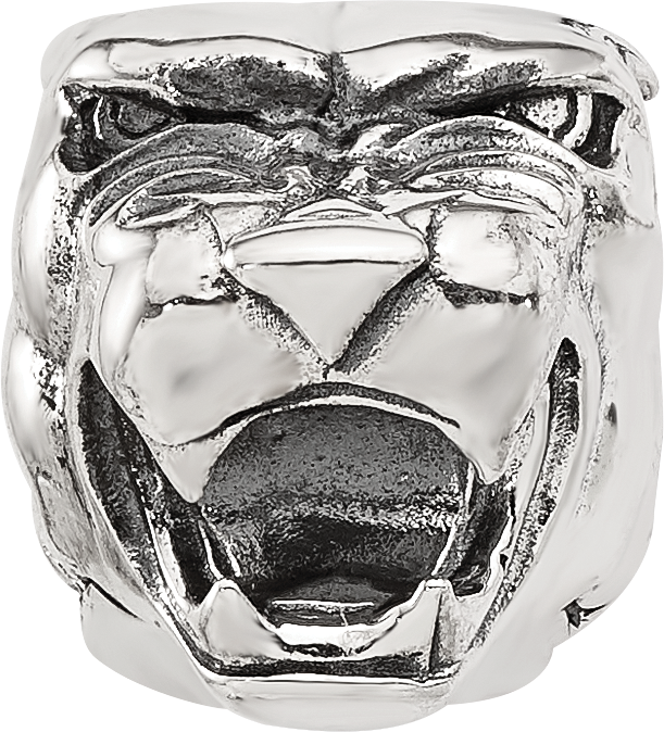 Sterling Silver Reflections Polished Panther Head Hinged Bead