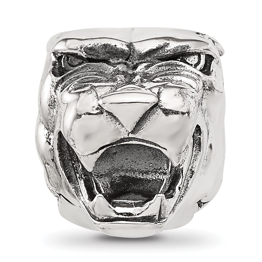 Sterling Silver Reflections Polished Panther Head Hinged Bead