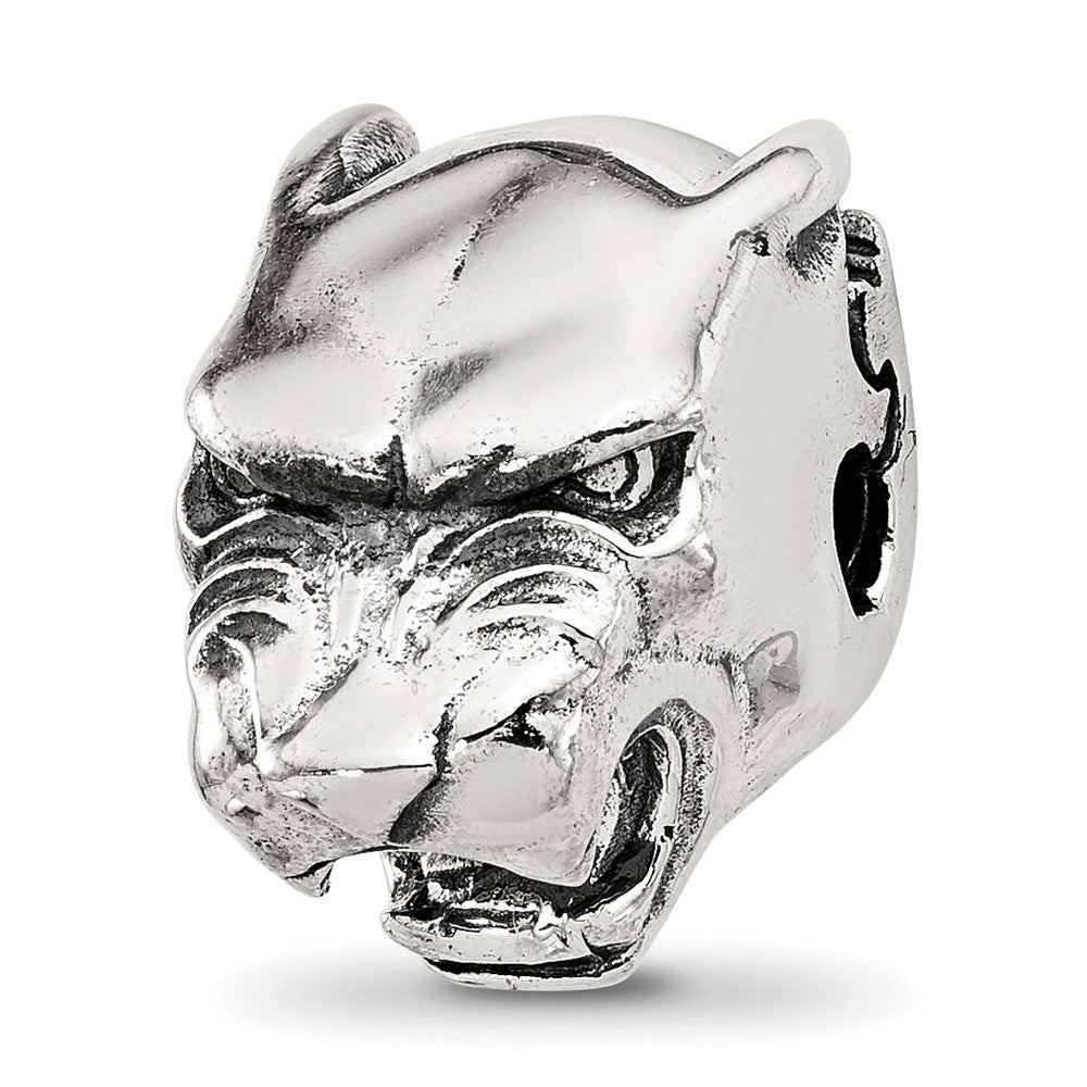 Sterling Silver Reflections Polished Panther Head Hinged Bead