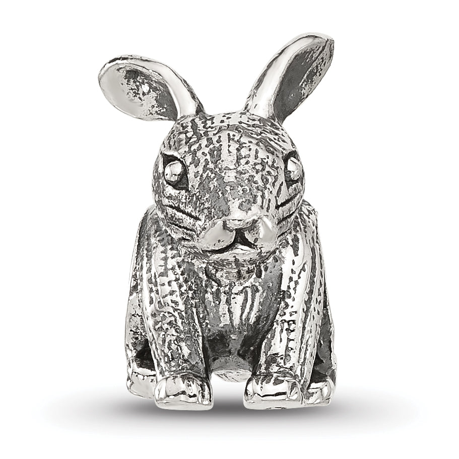 Sterling Silver Reflections Antiqued Bunny Bead