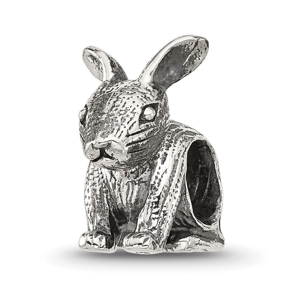 Sterling Silver Reflections Antiqued Bunny Bead