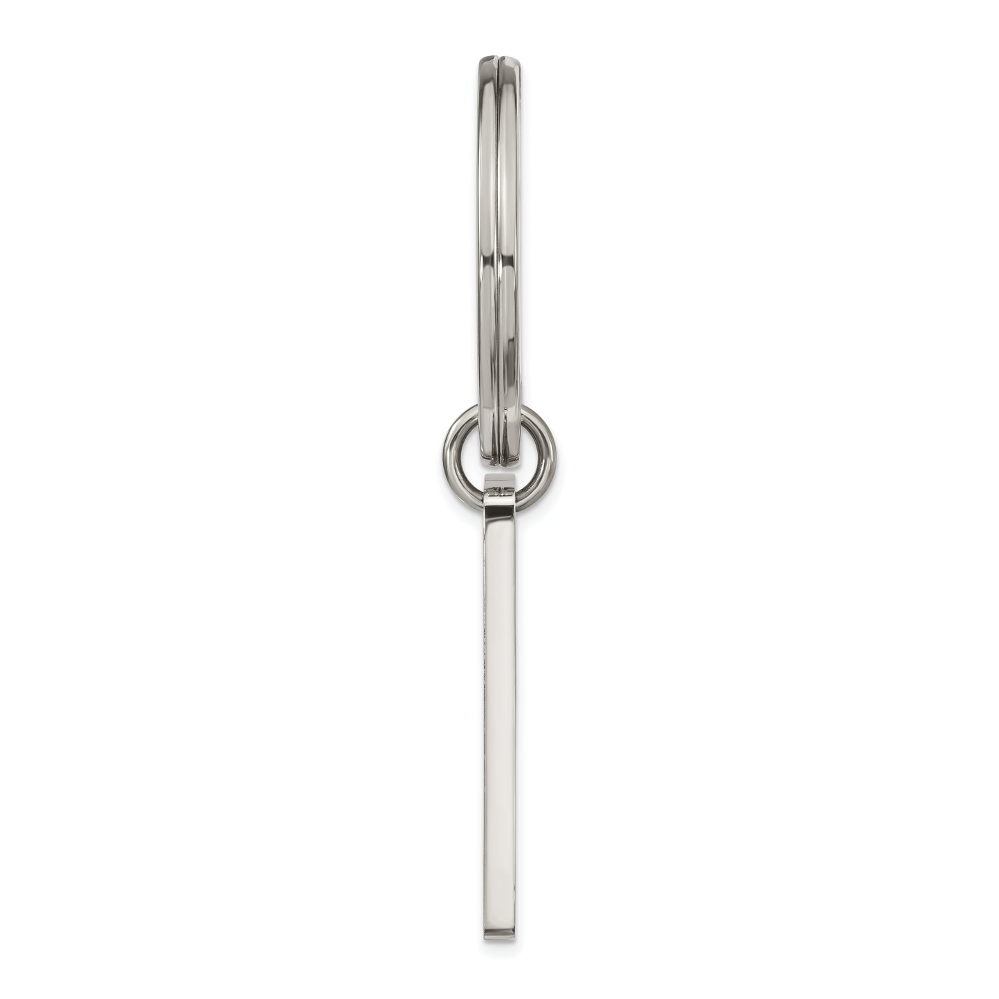 Chisel Stainless Steel Brushed and Polished Key Ring