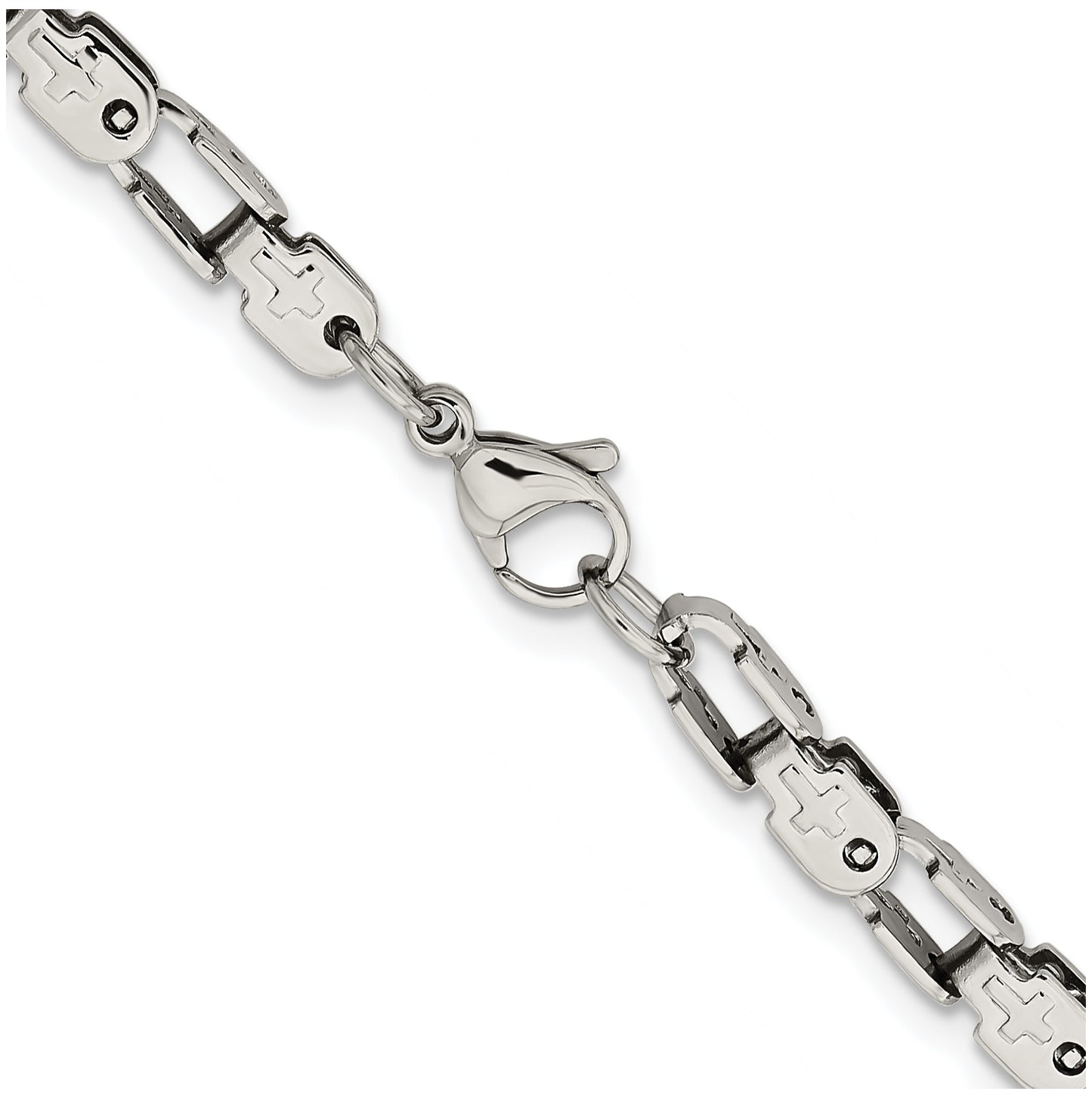 Chisel Stainless Steel Polished 18 inch Fancy Link Chain