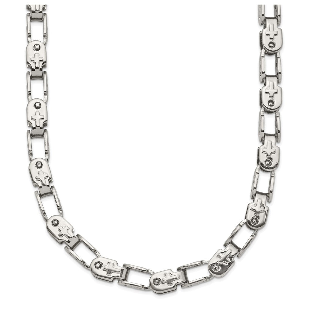 Chisel Stainless Steel Polished 18 inch Fancy Link Chain