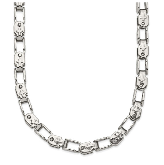 Chisel Stainless Steel Polished 20 inch Fancy Link Chain