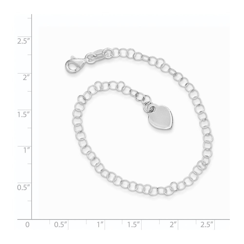 Polished Engravable 925 Sterling Silver Round Link Bracelet Length 7.25 inches Width 8 mm With Lobster Claw Clasp